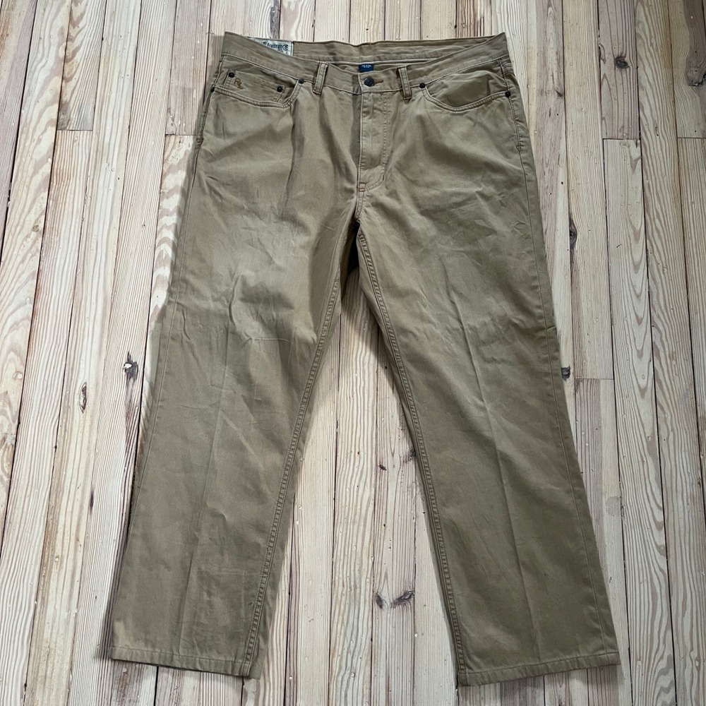 Polo Ralph Lauren Straight Fit Tan Khaki Chinos Mens Classic 38x30 Cotton Pants